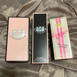 EMPTY Juicy Couture boxes of perfume/ lotion